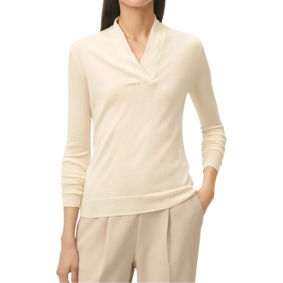 Brooks Brothers Tan Silk Cashmere Sweater - Picture 1 of 6